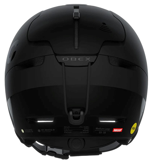 Горнолыжный шлем POC Obex BC MIPS Uranium Black Matt - Фото 4 большая