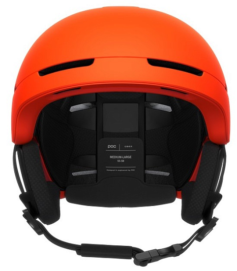 Горнолыжный шлем POC Obex MIPS Fluorescent Orange Matt - Фото 2 большая