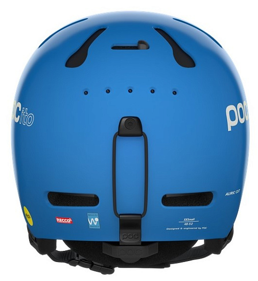Горнолыжный шлем детский POC POCito Auric Cut MIPS Fluorescent Blue - Фото 4 большая