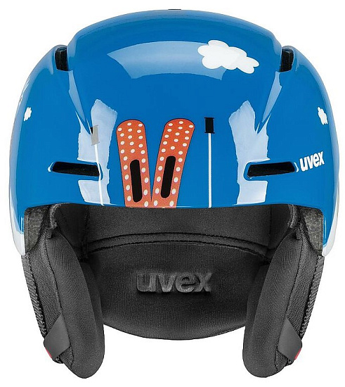 Горнолыжный шлем детский Uvex Viti Blue Bear - Фото 3 большая
