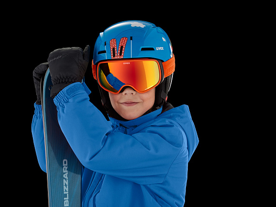 Горнолыжный шлем детский Uvex Viti Blue Bear - Фото 7 большая