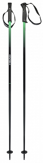 Горнолыжные палки Head Frontside Black/Green - Фото 1 большая