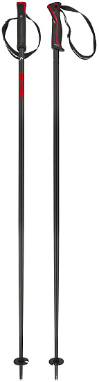 Горнолыжные палки Head Frontside 18mm Carbon Black/Red - Фото 1 большая