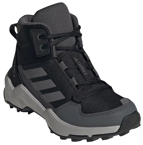 Кроссовки детские Adidas Terrex Ax4R Mid Cblack/Grefou/Greysix - Фото 5 большая