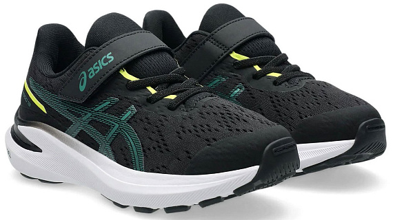 Кроссовки детские ASICS Gt-1000 13 PS Black/Jasper Green - Фото 3 большая