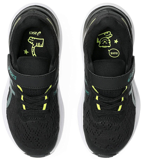 Кроссовки детские ASICS Gt-1000 13 PS Black/Jasper Green - Фото 4 большая
