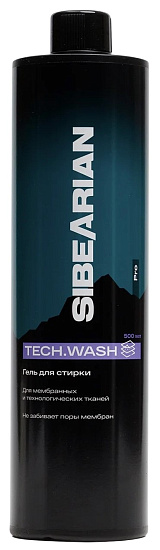 Гель для стирки Sibearian Tech Wash 500мл - Фото 1 большая