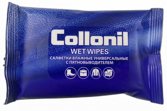 Салфетки влажные Collonil №15 универсальные с пятновыводителем - Фото 1 большая