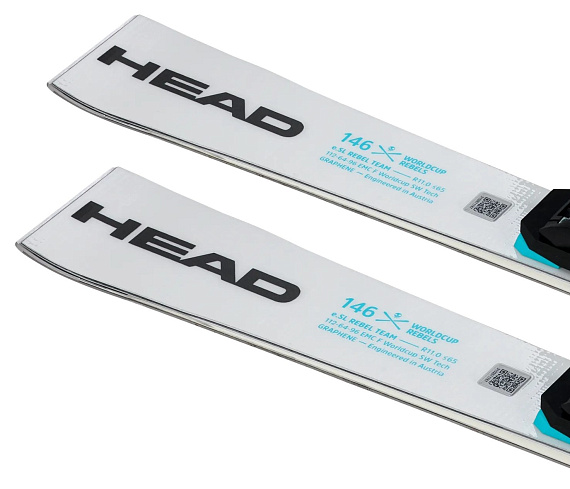 Горные лыжи детские Head WCR e.SL Rebel Team SW WCR T White/Black - Фото 3 большая