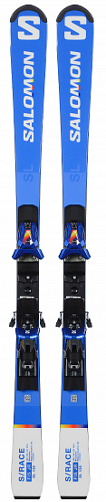 Горные лыжи детские Salomon T S/Rac Fis Sl Jr 131-138 с креплениями Icon - Фото 1 большая