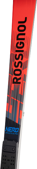 Горные лыжи детские Rossignol Hero Gs Pro 126-171 R21 Pro с креплениями Nx 10 Gw B73 Black Hot Red - Фото 5 большая