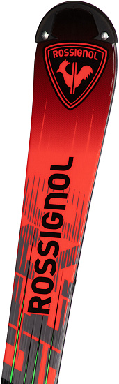 Горные лыжи Rossignol детские Hero Sl Pro 128-149 R21 Pro с креплениями Nx 7 Gw B73 Black Hot Red - Фото 3 большая