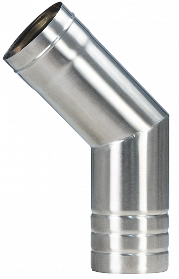 Поворотное колено дымохода Winnerwell 45° для печи External Air Medium (Ø76мм) - Фото 1 большая
