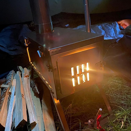 Печь Winnerwell Fastfold Plus Titanium Nested Pipe Medium - Фото 6 большая