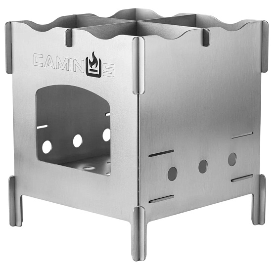 Печь-щепочница CAMINUS Мини CS 80х80 ВТ1-0 - Фото 2 большая