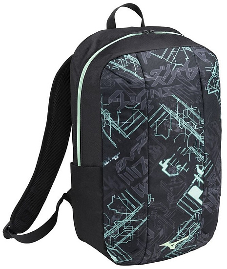 Рюкзак Mizuno Waso 25 Black/Mint - Фото 1 большая
