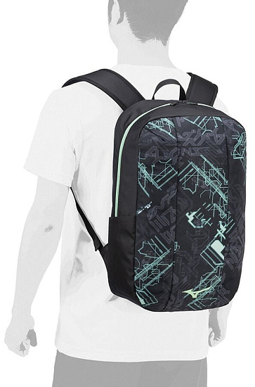 Рюкзак Mizuno Waso 25 Black/Mint - Фото 3 большая