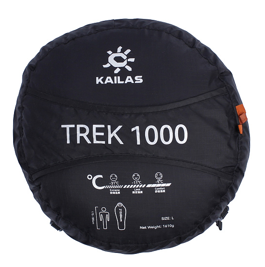 Спальный мешок Kailas Trek 1000 Down -5 Oxidized Orange - Фото 4 большая