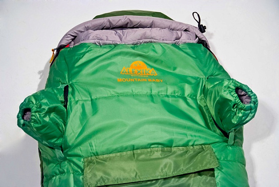 Спальный мешок Alexika Mountain Baby +5 Green 130см - Фото 4 большая