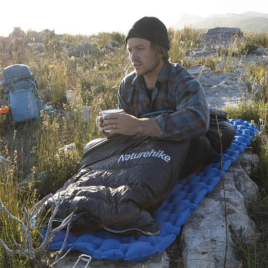 Спальный мешок Naturehike Cw400 M +1 Black - Фото 6 большая