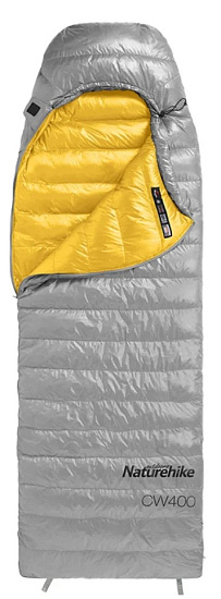 Спальный мешок Naturehike Cw400 M +1 Grey - Фото 1 большая