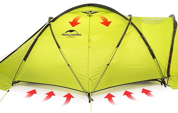Палатка Naturehike Lgloo 2 Alpine Q-9B Lime - Фото 4 большая