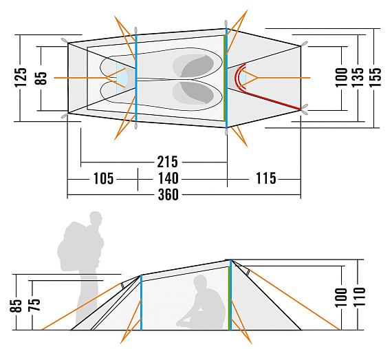 Палатка Tatonka Narvik 2 Light Olive - Фото 2 большая