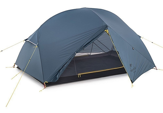 Палатка Naturehike Mongar Ultralight 2 (Integrated version) 210T Phantom Blue - Фото 1 большая