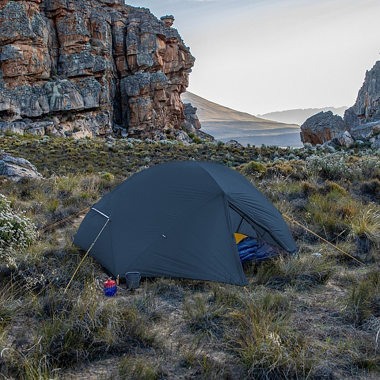 Палатка Naturehike Mongar Ultralight 2 (Integrated version) 210T Phantom Blue - Фото 5 большая