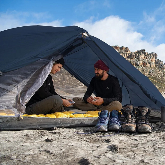 Палатка Naturehike Mongar Ultralight 2 (Integrated version) 210T Navy Blue - Фото 2 большая