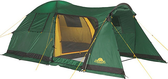 Палатка Alexika Grand Tower 4 Green - Фото 1 большая