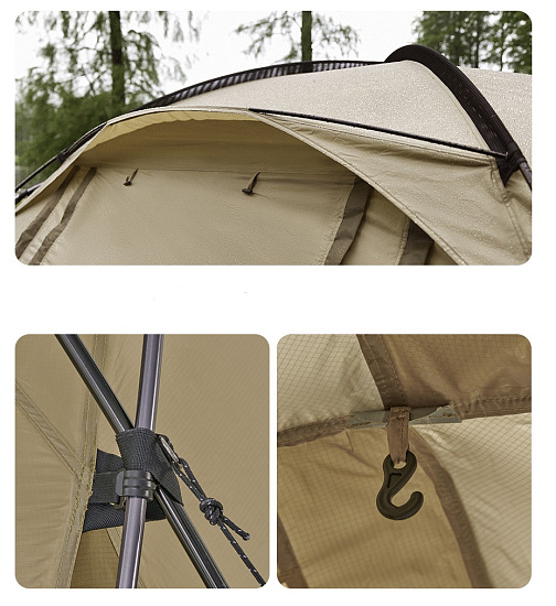 Палатка Naturehike Aries 4-6 Khaki - Фото 4 большая