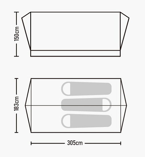 Палатка Naturehike Extend 5.6 Gold - Фото 2 большая