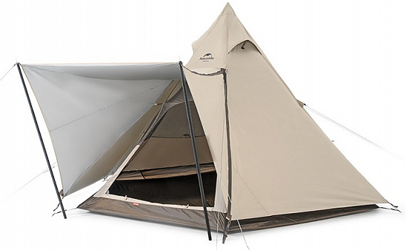 Палатка Naturehike Ranch 4 Quicksand Gold - Фото 1 большая