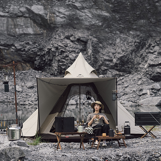 Палатка Naturehike Ranch 4 Quicksand Gold - Фото 9 большая