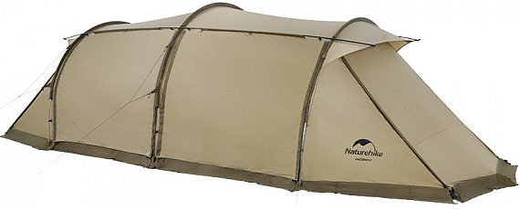 Палатка со стойками Naturehike Aries Tunnel 4-6 Khaki - Фото 1 большая