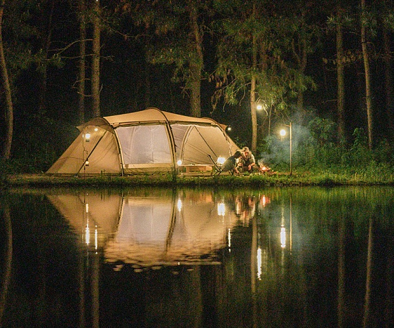 Палатка со стойками Naturehike Aries Tunnel 4-6 Khaki - Фото 7 большая
