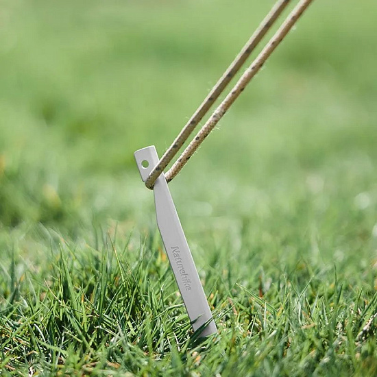 Колышки Naturehike V-Shaped Aluminum 8шт Silver - Фото 3 большая