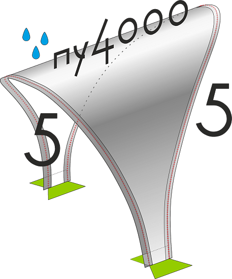Соединение палаток 5/5 с дверью ЛотосТент Оливковый - Фото 11 большая