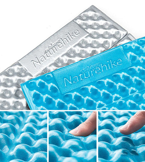 Коврик Naturehike Thickened folding egg nest Blue - Фото 3 большая