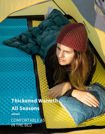 Коврик Naturehike Thickened folding egg nest Yellow - Фото 11 большая