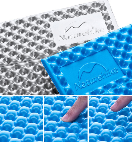 Коврик Naturehike Single Egg Nest Folding Olive Green - Фото 3 большая