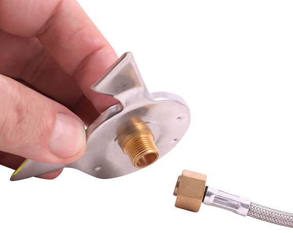 Переходник BRS со шлангом с цангового баллона на резьбовой BRS-17 - Фото 3 большая