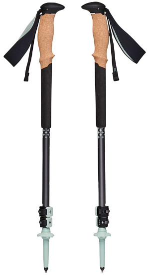 Треккинговые палки Black Diamond Pursuit Charcoal/Foam Green - Фото 2 большая