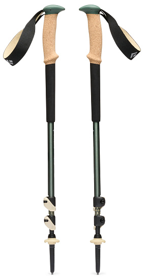 Треккинговые палки Black Diamond Trail Cork Laurel Green - Фото 2 большая