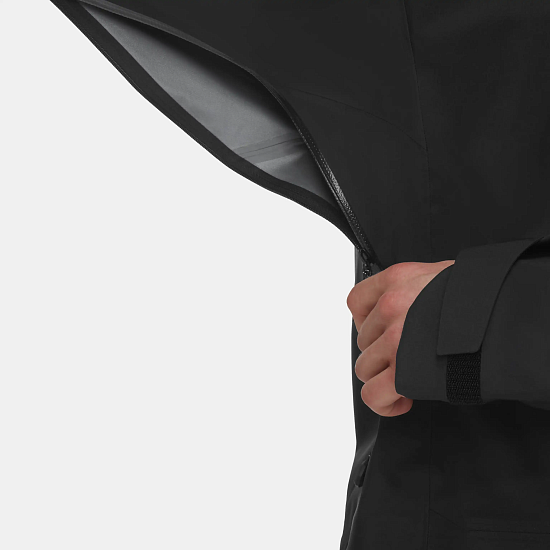 Куртка мужская Mammut Eiger Free Advanced Hs Hd Black - Фото 7 большая