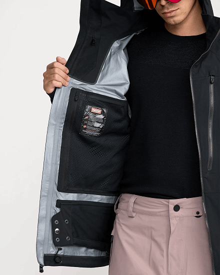 Куртка мужская Volcom Guch Stretch Gore Black - Фото 7 большая