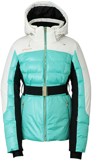 Куртка женская Phenix Belt Set Elegant Blue Green - Фото 1 большая