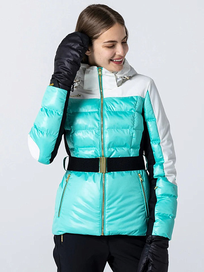 Куртка женская Phenix Belt Set Elegant Blue Green - Фото 3 большая