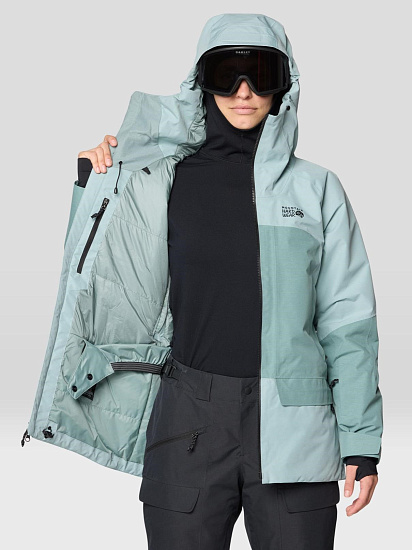 Куртка женская Mountain Hardwear Cloud Bank Gtx Ice Shadow - Фото 10 большая